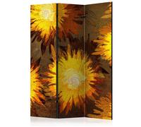 Paravent 3 Volets "Sunflower Dance" 135x172cm