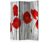 Paravent 3 Volets "Tale of Red Poppies" 135x172cm