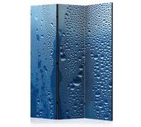 Paravent 3 Volets "Water Drops on Blue Glass" 135x172cm