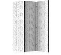 Paravent 3 volets White Knit-Taille L 135 x H 172 cm