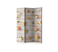 Paravent 3 Volets "Wood & Roses" 135x172cm