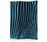 Paravent 3 Volets "Zebra Pattern Turquoise" 135x172cm