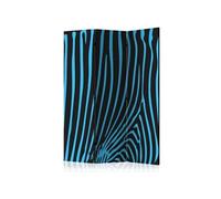 Paravent 3 Volets "Zebra Pattern Turquoise" 135x172cm