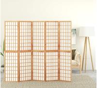 paravent 5 pcs. style japonais Pliable 200x170 cm