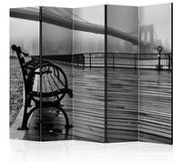 Paravent 5 Volets "A Foggy Day on the Brooklyn Bridge" 172x225cm