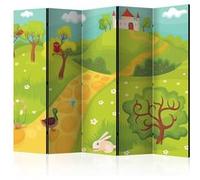 Paris Prix - Paravent 5 Volets "a Path To A Magical Castle" 172x225cm