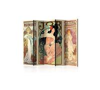 Paravent 5 Volets "Alphonse Mucha. Women's" 172x225cm