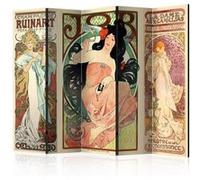 Paravent 5 Volets "Alphonse Mucha. Women's" 172x225cm