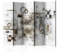 Paravent 5 Volets "Artistic Riddle" 172x225cm Multicolore G
