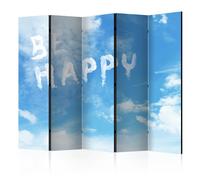Paravent 5 Volets "Be Happy" 172x225cm