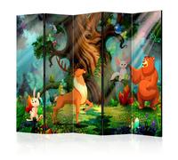 Paravent 5 Volets "Bear & Friends" 172x225cm