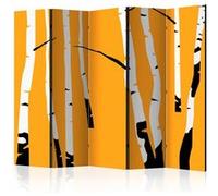 Paravent 5 Volets "Birches on the Orange Background" 172x225cm