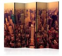 Paravent 5 Volets "Bird Eye View of Manhattan, New York" 172x225cm