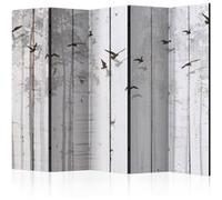 Paravent 5 Volets "Birds on Boards" 172x225cm