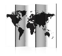 Paravent 5 Volets "Black & White World" 172x225cm