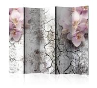 Paravent 5 Volets "Bright Red Orchids" 172x225cm