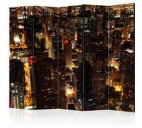 Paravent 5 Volets "City By Night Chicago USA" 172x225cm