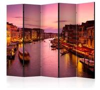 Paravent 5 Volets "City of Lovers, Venice By Night II" 172x225cm
