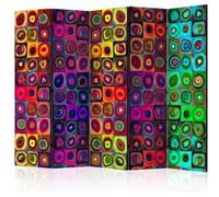 Paravent 5 Volets "Colorful Abstract Art" 172x225cm
