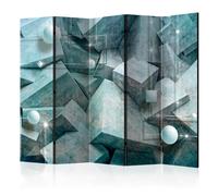 Paravent 5 Volets "Concrete Cubes Green" 172x225cm