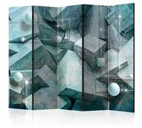 Paravent 5 Volets "Concrete Cubes Green" 172x225cm