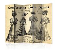Paravent 5 Volets "Confections Pour Dames" 172x225cm