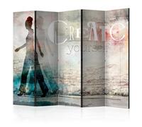 Paravent 5 Volets "Create Yourself" 172x225cm