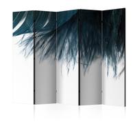 Paravent 5 Volets "Dark Blue Feather" 172x225cm