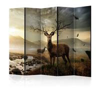 Paravent 5 Volets "Deers By Mountain Stream" 172x225cm