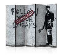Paravent 5 Volets "Dreams Cancelled - Banksy" 172x225cm