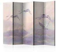 Paravent 5 volets - Flying Swans II [Room Dividers] - 225x172 (39020)