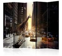 Paravent 5 Volets "Giraffe in the Big City" 172x225cm G