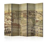 Paravent 5 Volets Good Bye Paris! 172x225cm