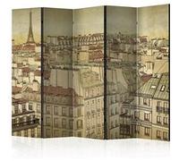 Paravent 5 Volets "Good Bye Paris" 172x225cm