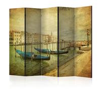 Paravent 5 Volets "Grand Canal, Venice Vintage" 172x225cm