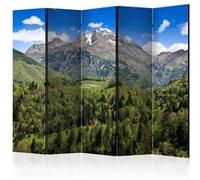 Paravent 5 Volets "Holiday in the Mountains" 172x225cm Multicolore G