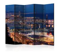 Paravent 5 Volets "Illuminated Barcelona" 172x225cm