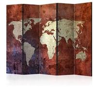 Paravent 5 Volets "Iron Continents" 172x225cm