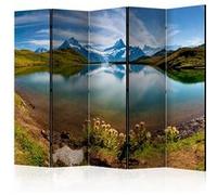 Paravent 5 volets - Lake with mountain reflection, Switzerland II [Room Dividers] - 225x172 Artgeist (39427) G