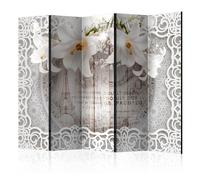 Paravent 5 Volets "Lilies & Quilted Background" 172x225cm