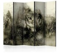 Paravent 5 Volets "Mountain Predator Beige" 172x225cm