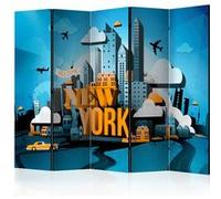 Paravent 5 volets - New York - welcome II [Room Dividers] - 225x172 Artgeist (39674) G