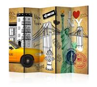 Paravent 5 Volets "One Way New York" 172x225cm