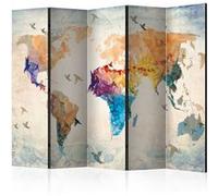 Paravent 5 volets - Paper birds II [Room Dividers] - 225x172 Artgeist (39799) G