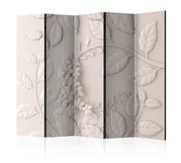 Paravent 5 Volets "Paper Flowers Cream" 172x225cm