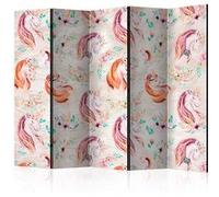 Paravent 5 Volets "Pastel Unicorns" 172x225cm