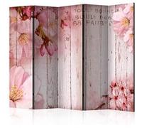 Paravent 5 volets - Pink apple blossoms II [Room Dividers] - 225x172 (39864)