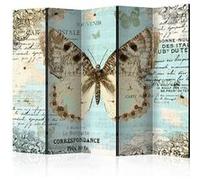 Paravent 5 Volets "Postcard with Butterfly" 172x225cm