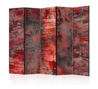Paravent 5 volets - Red Metal II [Room Dividers] - 225x172 (40004)