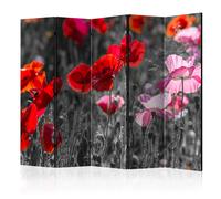 Paravent 5 Volets "Red Poppies" 172x225cm